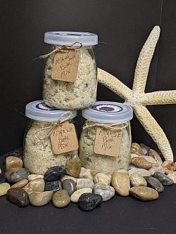 Epsom salt and donkey milk mix