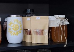 Cinnamon sticks and local honey